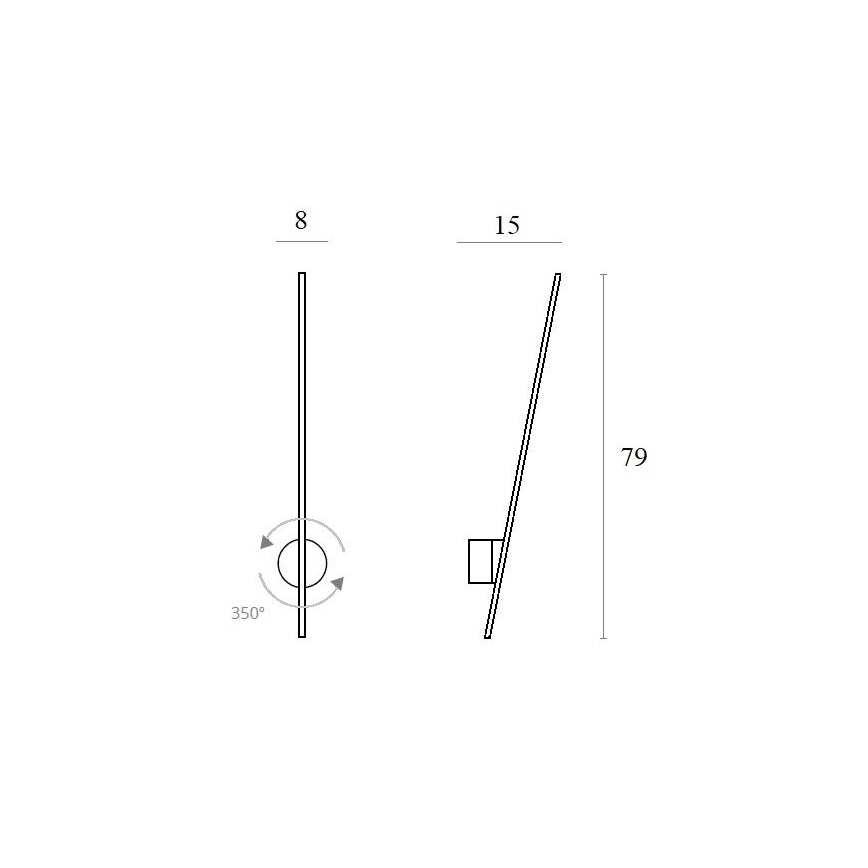 MAXLIGHT W0267 - LED vägglampa för utomhusbruk SPINDEL LED/8,4W/230V IP44 svart