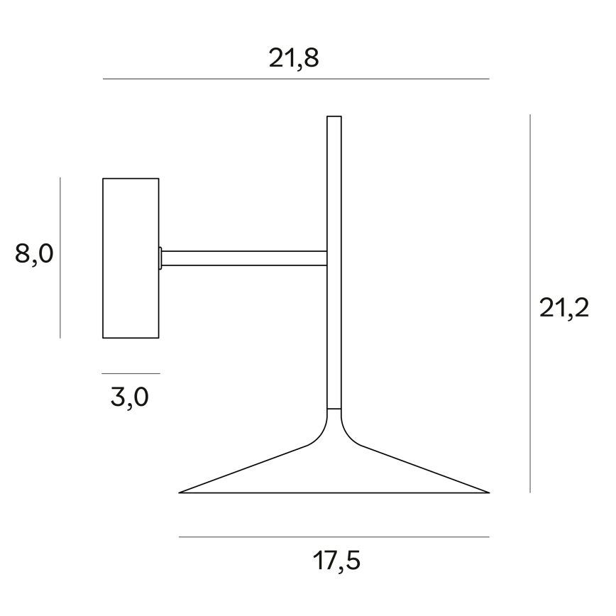 MAXLIGHT W0303 - LED vägglampa HANA LED/6W/230V svart