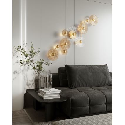 MAXLIGHT W0354 - LED väggbelysning ALLURE 10xLED/4,3W/230V guld