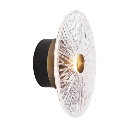 MAXLIGHT W0356 - LED väggbelysning ALLURE LED/5W/230V diameter 28 cm guld/genomskinlig