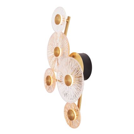 MAXLIGHT W0357 - LED väggbelysning ALLURE 5xLED/5W/230V guld