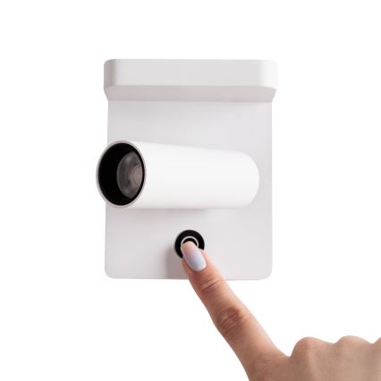 MAXLIGHT W0373 - LED väggspotlight med trådlös laddning LOFER LED/7W/230V vit