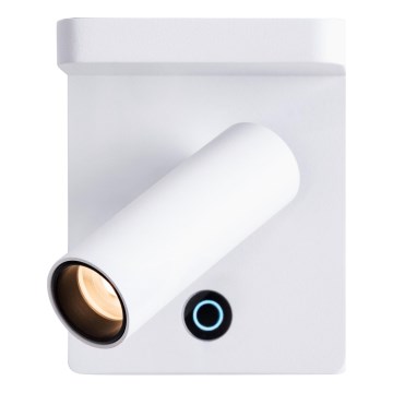 MAXLIGHT W0373 - LED väggspotlight med trådlös laddning LOFER LED/7W/230V vit