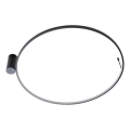 MAXLIGHT W0437 - LED-badrumstaklampa VISUAL LED/28W/230V Ø 80 cm IP44 svart