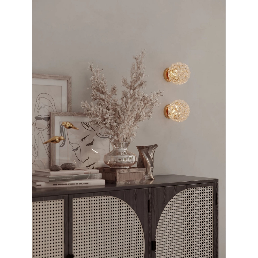MAXLIGHT W0443 - Vägglampa RITA 1xG9/5W/230V guld
