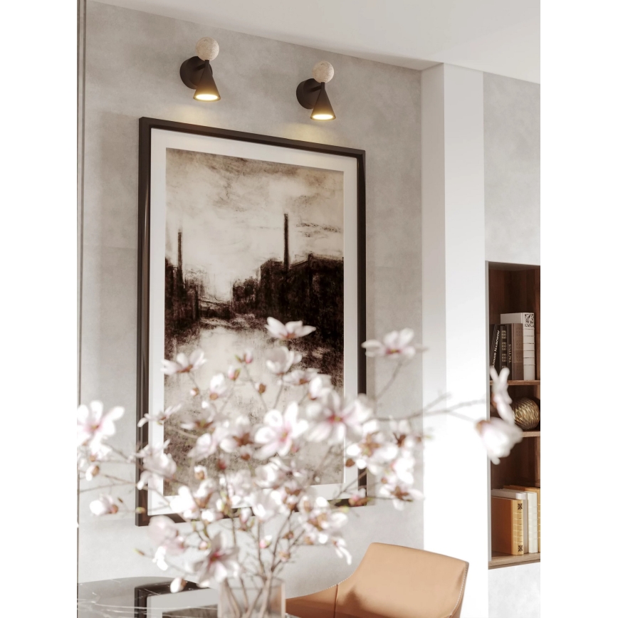 MAXLIGHT W0445 - LED vägglampa BINGO LED/8W/230V CRI 92 svart/beige
