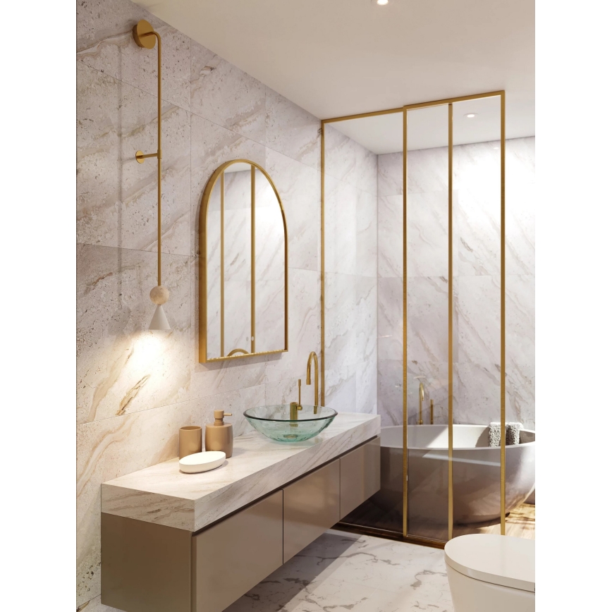 MAXLIGHT W0449 - LED Vägglampa BINGO LED/8W/230V CRI 92 guld/beige
