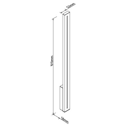 MAXLIGHT W0460 - LED utomhusvägglampa MOENA LED/15W/230V CRI 93 IP65 svart