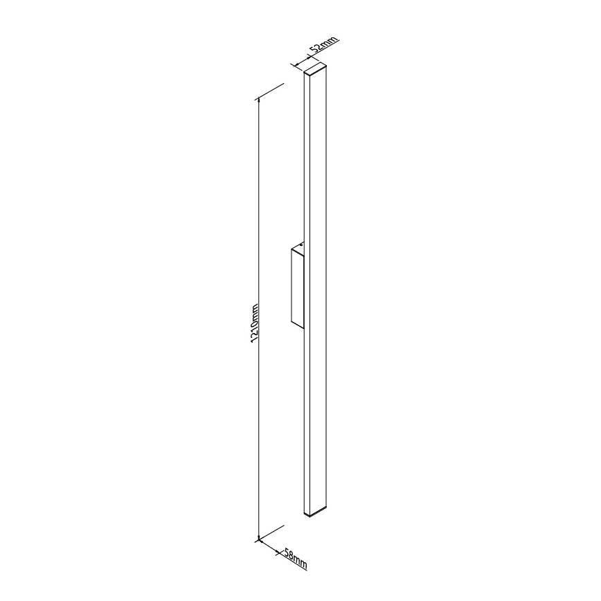 MAXLIGHT W0461 - LED utomhusvägglampa PREDAZZO LED/20W/230V CRI 93 IP65 svart