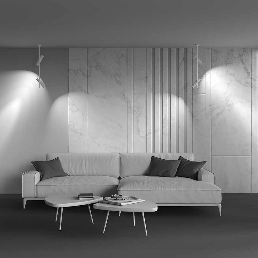 Maytoni C021CL-02W - Pendelkrona ELTI 2xGU10/50W/230V vit