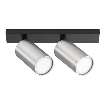 Maytoni C051CL-U-02BS - Spotlight FOCUS 2xGU10/10W/230V matt krom/svart