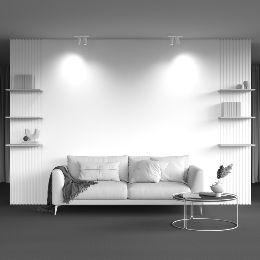 Maytoni C051CL-U-2W - Spotlampa FOCUS 2xGU10/10W/230V vit