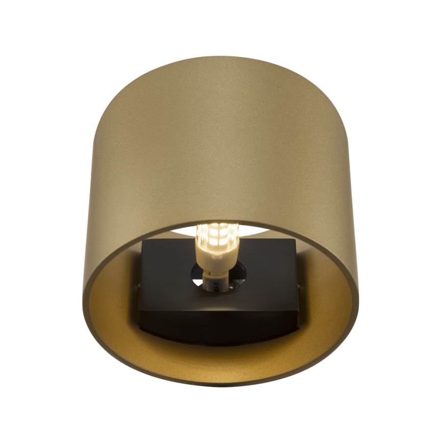 Maytoni C066WL-01MG - Vägglampa ROND 1xG9/50W/230V guld