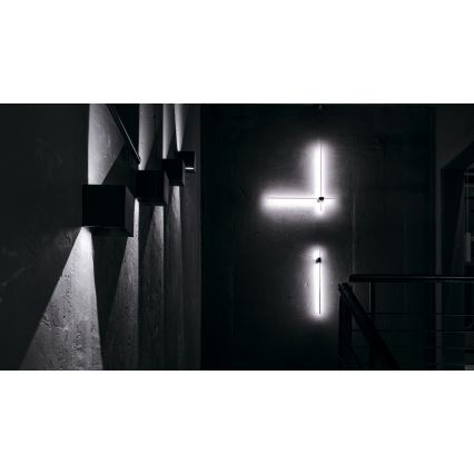 Maytoni C070WL-L12GB3K - LED väggbelysning PARS LED/12W/230V CRI 90 svart