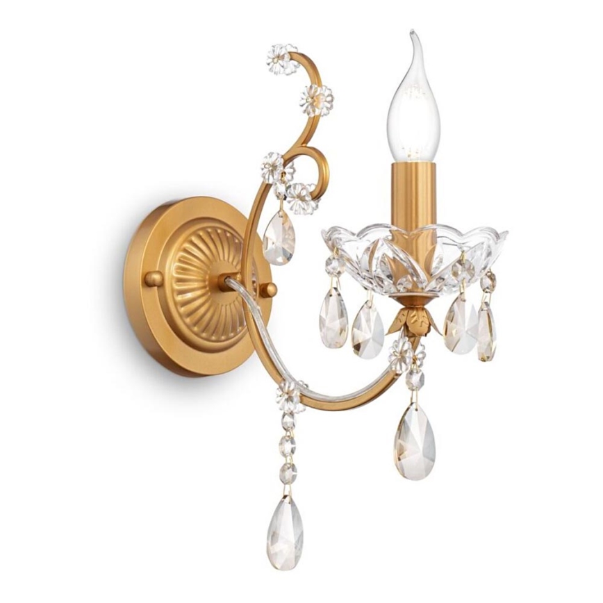 Maytoni DIA004-01-G - Vägglampa SEVILLA 1xE14/60W/230V