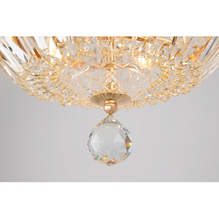 Maytoni DIA100-CL-12-G - Taklampa BASFOR 12xE14/60W/230V guld