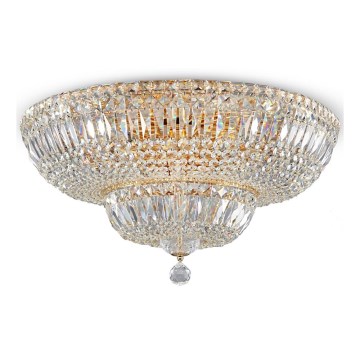 Maytoni DIA100-CL-16-G - Taklampa BASFOR 16xE14/60W/230V guld