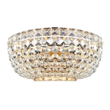 Maytoni DIA100-WL-02-G - Vägglampa BASFOR 2xE14/60W/230V guld