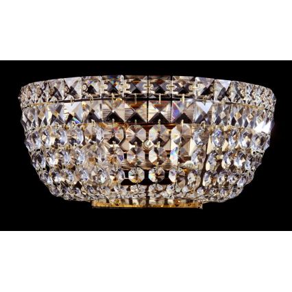 Maytoni DIA100-WL-02-G - Vägglampa BASFOR 2xE14/60W/230V guld