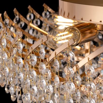 Maytoni DIA120-09-G - Taklampa KAROLINA 9xE14/40W/230V