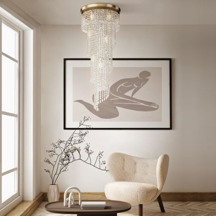 Maytoni DIA522-CL-12-G - Taklampa CASCADE 12xE14/60W/230V