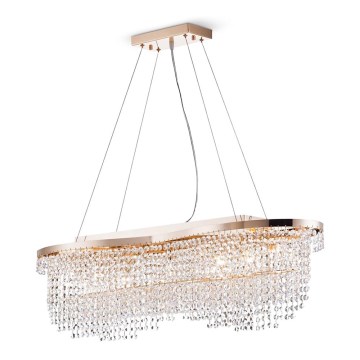 Maytoni DIA600-07-G - Ljuskrona med textilsladd TOILS 7xE14/60W/230V