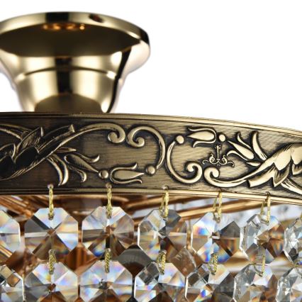 Maytoni DIA890-CL-05-G - Fäst ljuskrona PALACE 5xE27/60W/230V