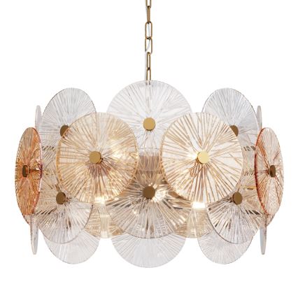 Maytoni MOD007PL-08G - Ljuskrona på kedja ASTER 8xE14/40W/230V