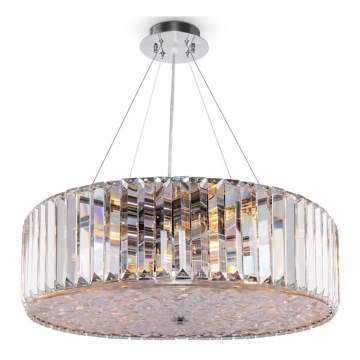 Maytoni MOD080CL-08CH - Ljuskrona med textilsladd RECINTO 8xE27/60W/230V