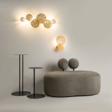 Maytoni MOD082WL-01G - Vägglampa LOVETANN 1xE14/40W/230V guld