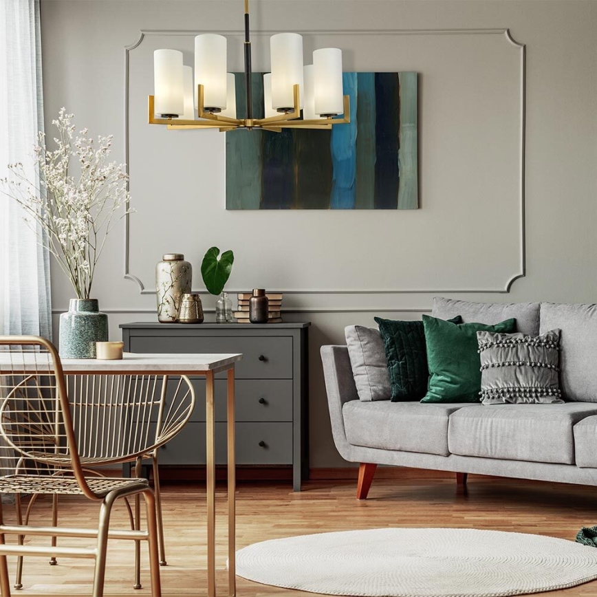 Maytoni MOD089PL-08BS - Pendelkrona FORTANO 8xE27/40W/230V