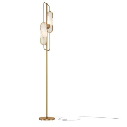 Maytoni MOD099FL-02G - Golvlampa MARMO 2xG9/40W/230V