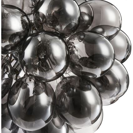 Maytoni MOD112-08-N - Ljuskrona med textilsladd BALBO 8xG9/28W/230V grå