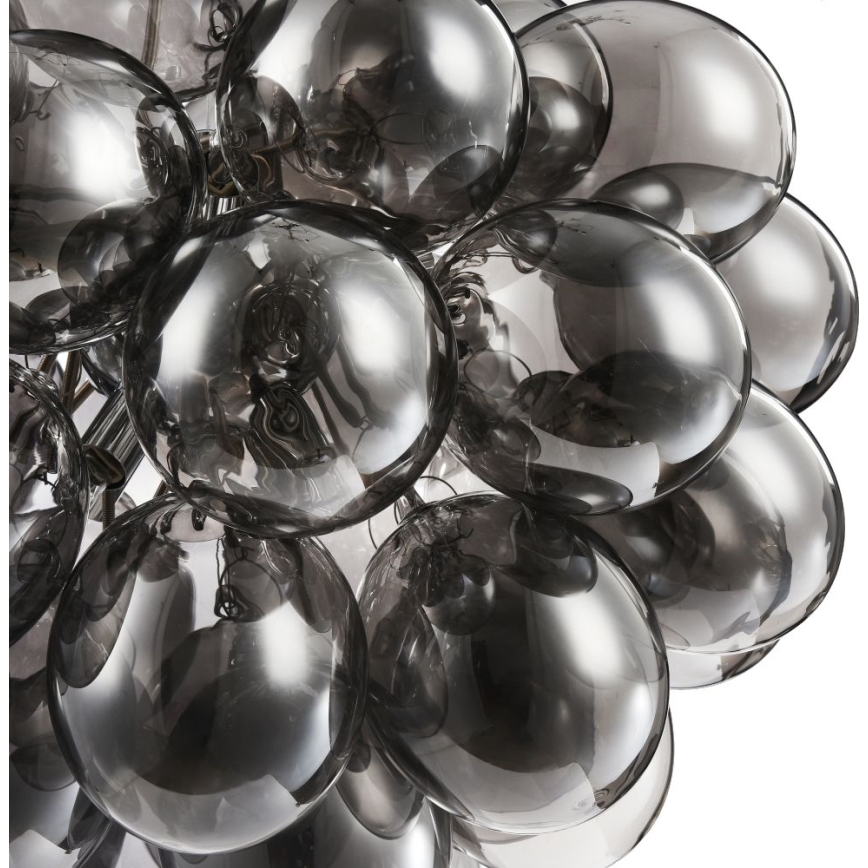 Maytoni MOD112-08-N - Ljuskrona med textilsladd BALBO 8xG9/28W/230V grå