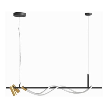 Maytoni MOD166PL-L30GB3K - LED ljuskrona med textilsladd TAU LED/42W/230V