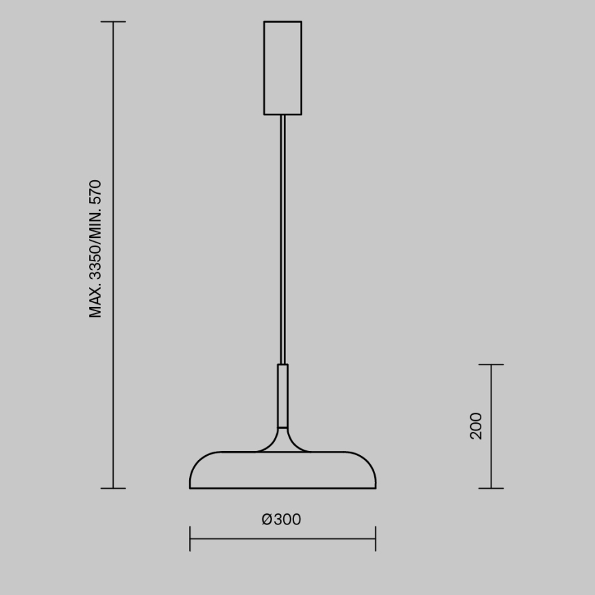 Maytoni MOD189PL-L12GR3K1 - GERHARD LED-pendellampa på vajer LED/19W/230V Ø 30 cm grå