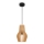 Maytoni MOD191PL-01W - Ljuskrona med textilsladd ROOTS 1xE27/40W/230V diameter 20 cm beige