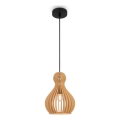 Maytoni MOD192PL-01W - Ljuskrona med textilsladd ROOTS 1xE27/40W/230V diameter 20 cm beige