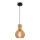 Maytoni MOD192PL-01W - Ljuskrona med textilsladd ROOTS 1xE27/40W/230V diameter 20 cm beige