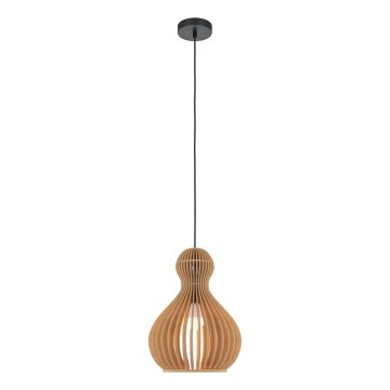 Maytoni MOD192PL-01W1 - Ljuskrona med textilsladd ROOTS 1xE27/40W/230V diameter 30 cm beige