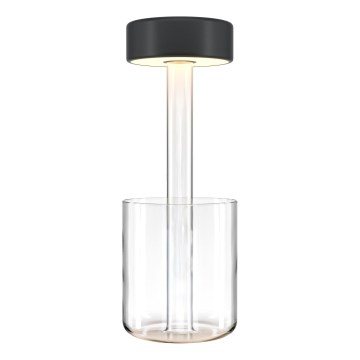 Maytoni MOD229TL-L3B3K1 - LED dimbar uppladdningsbar bärbar bordslampa LED/3W/5V 2200-4000K 2000 mAh svart/klar