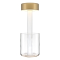 Maytoni MOD229TL-L3G3K1 - LED dimbar uppladdningsbar bärbar bordslampa LED/3W/5V 2200-4000K 2000 mAh guld/klart