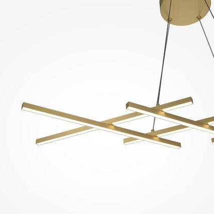 Maytoni MOD244PL-L50BSK - HALO LED-ljuskrona på vajer LED/40W/230V, guld