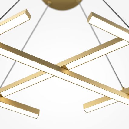 Maytoni MOD244PL-L50BSK - HALO LED-ljuskrona på vajer LED/40W/230V, guld