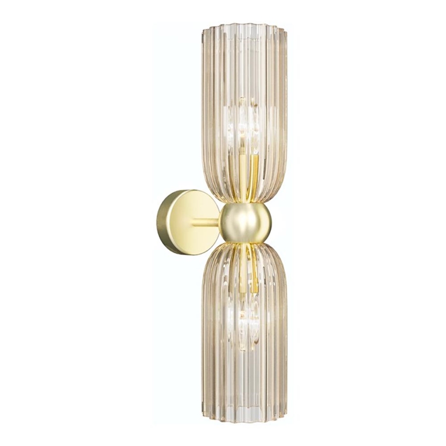 Maytoni MOD302WL-02CG - Vägglampa ANTIC 2xE14/40W/230V guld/beige