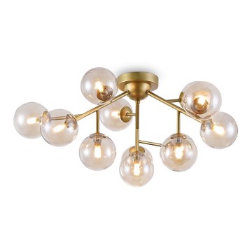 Maytoni MOD545PL-12G - Fäst ljuskrona DALLAS 12xG9/28W/230V mässing