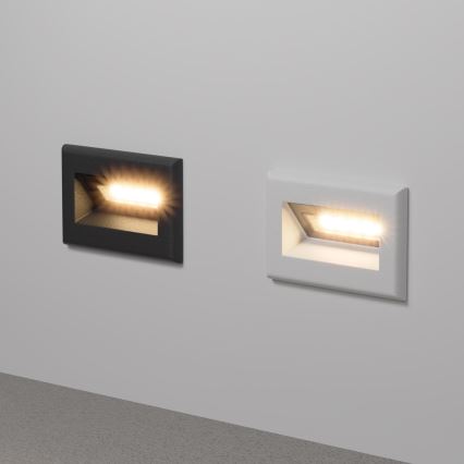 Maytoni O045SL-L3B3K - LED Inbyggd utomhusbelysning BOSCA LED/3W/230V 3000K IP65 svart