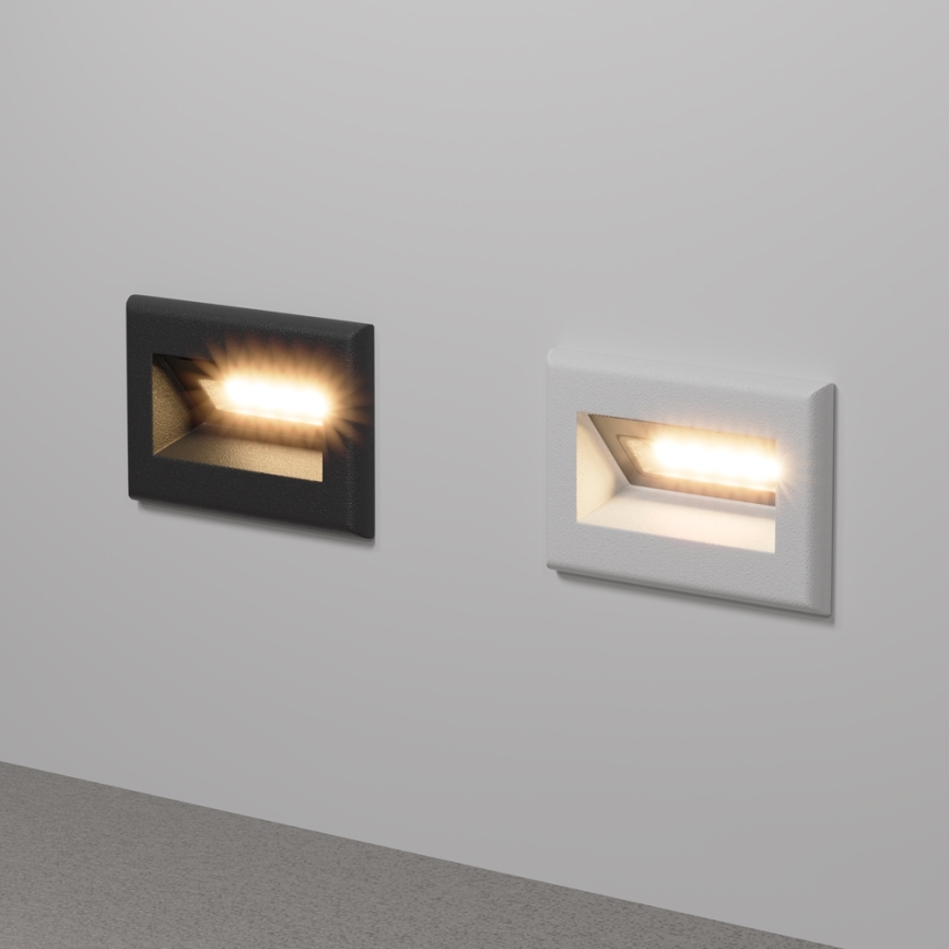 Maytoni O045SL-L3B3K - LED Inbyggd utomhusbelysning BOSCA LED/3W/230V 3000K IP65 svart