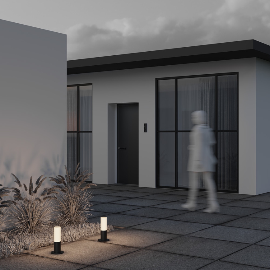 Maytoni O418FL-01B - Utomhuslampa WILLIS 1xE27/60W/230V 30 cm IP54 svart