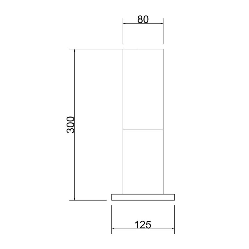 Maytoni O418FL-01B - Utomhuslampa WILLIS 1xE27/60W/230V 30 cm IP54 svart